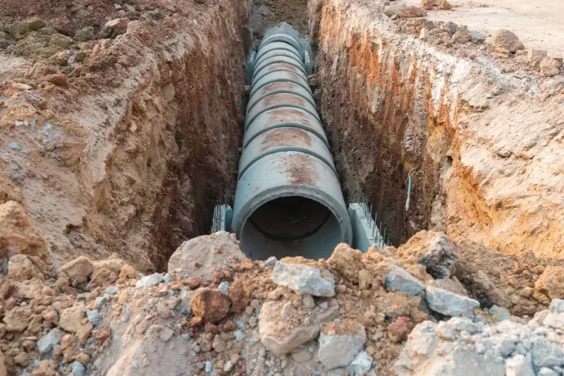 Tubos de concreto para fundação